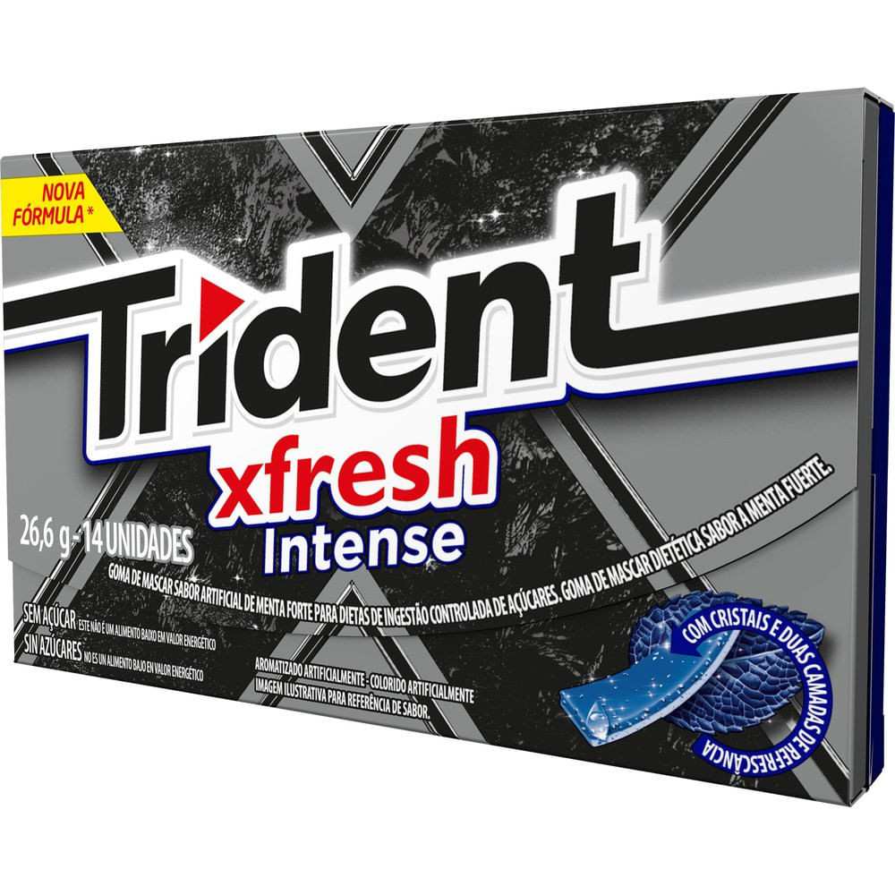 Trident XFresh Intense: Frescor Intenso Sem Açúcar!