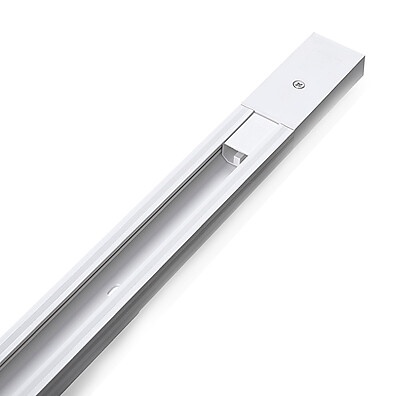 Trilho Eletrificado Pop 1m Branco – Iluminação Moderna com Spots Ajustáveis