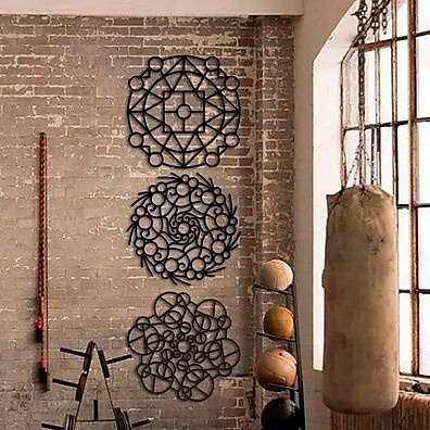 Trio de Quadros Mandala: Decore com Elegância!