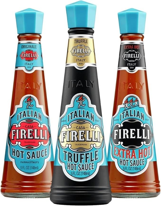 Firelli - Trio de Pimentas Hot, Extra Hot e Trufado - 148ml (3 Unidades)