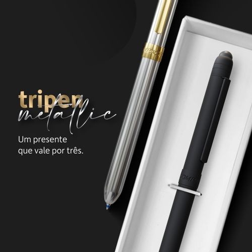 Tripen Metallic: A Caneta 3 Em 1 Que Você Precisa!