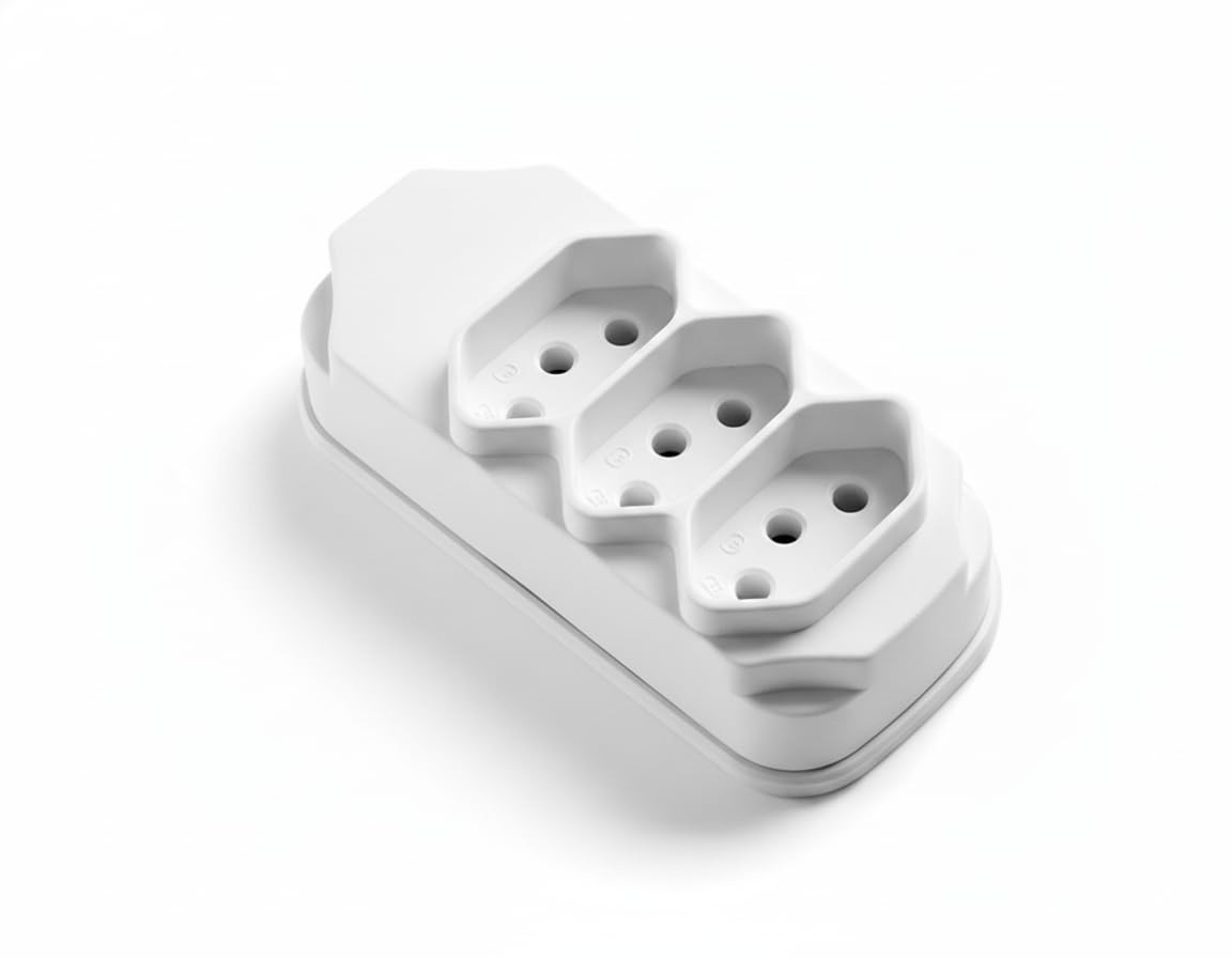 Adaptador Benjamim Triplo 3 Saídas: Conecte Mais com Segurança e Estilo!