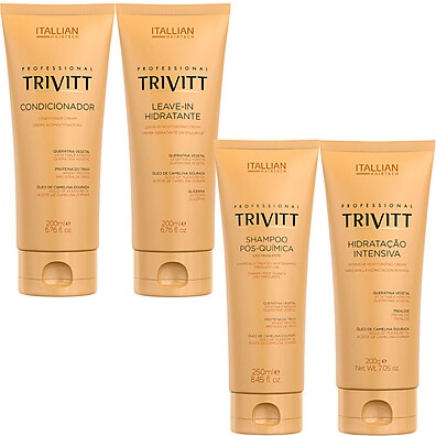Trivitt Itallian Color: Kit Hidratação Profissional 4 Passos