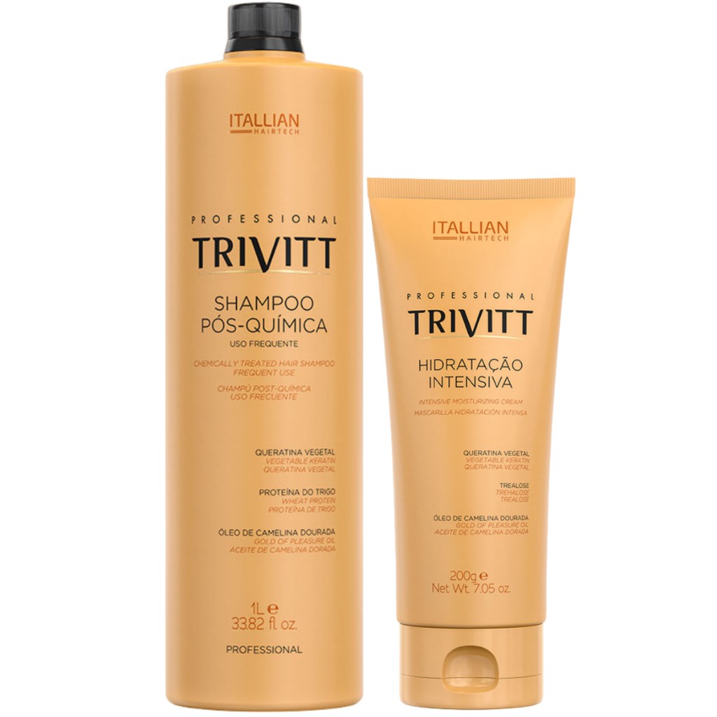 Trivitt: Kit Pós-Química para Cabelos Revitalizados