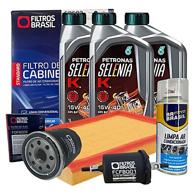 Troca de Óleo Fiat Punto 1.4 Fire: Kit Completo + Selenia