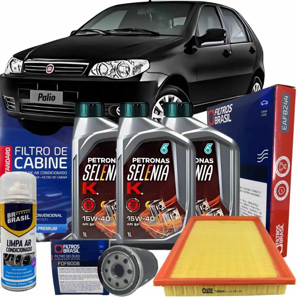 Troca de Óleo Palio Fire: Kit Completo Selenia 15W40