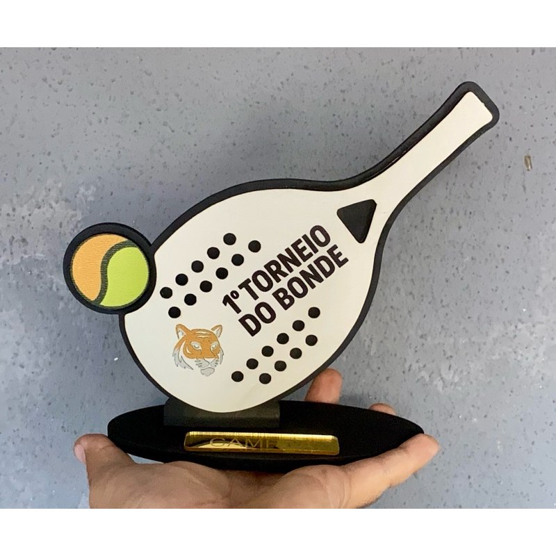 Troféu Beach Tennis Personalizado – Kit 5/10/15/20
