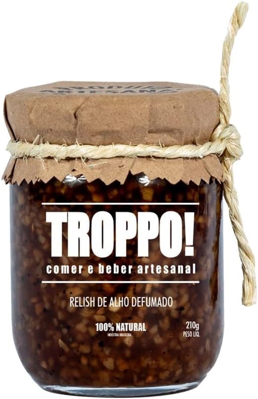 Relish Alho Defumado Agridoce Natural Artesanal Troppo 210g