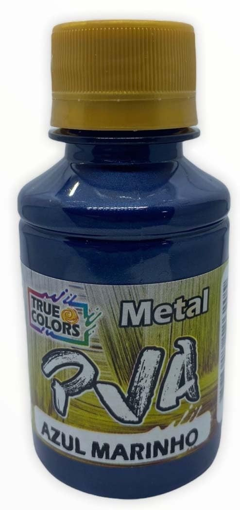 Tinta PVA Metálica Azul Marinho 100ml - True Colors Premium