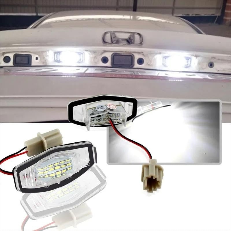 Ilumine Sua Placa: Lâmpadas LED Brancas para Acura RL, TSX, RDX e Honda Civic, Accord, City, Legend