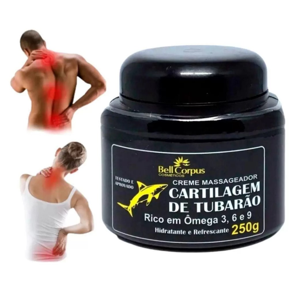 Alívio Natural das Dores: Kit 12 Cartilagem de Tubarão