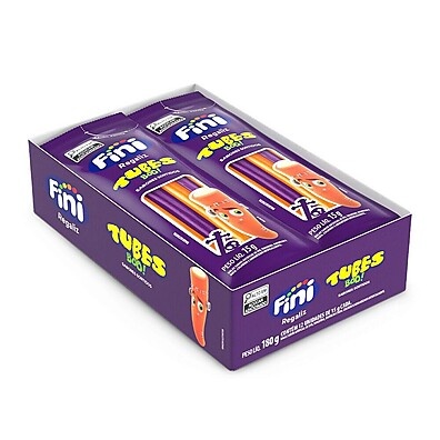 Tubes Boo Fini: Uva e Tangerina - 12 Pacotes!