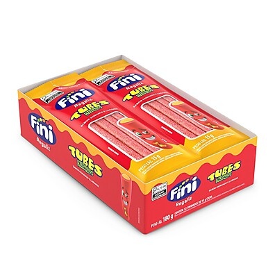 Tubes Fini Morango & Laranja: Explosão de Sabor!