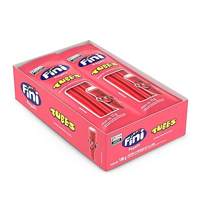 Tubes Morango Fini: 12x15g de Sabor Irresistível!