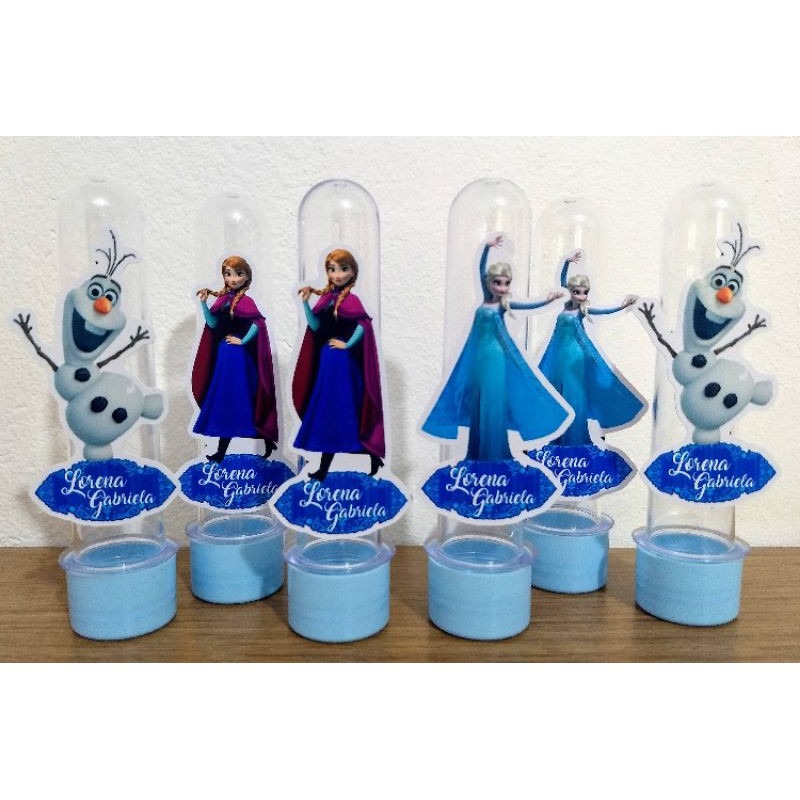 Tubetes 3D Frozen: 10 Unidades Personalizadas!