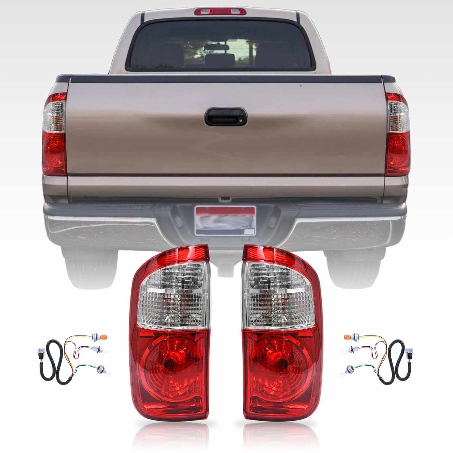 Conjunto de Luzes Traseiras LED para Toyota Tundra 2004-2006 - Segurança e Estilo para sua Double Cab/Crew Cab