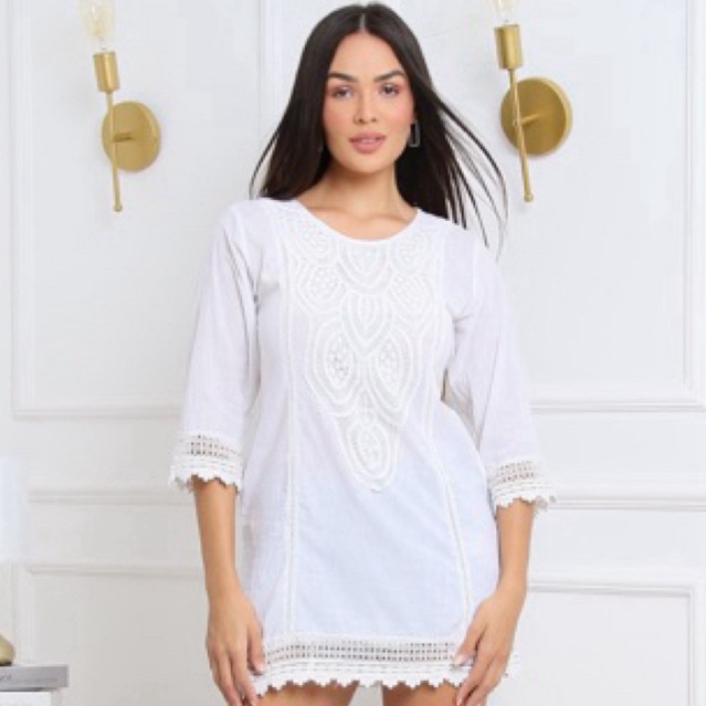 Túnica Branca 0989: Elegância e Conforto