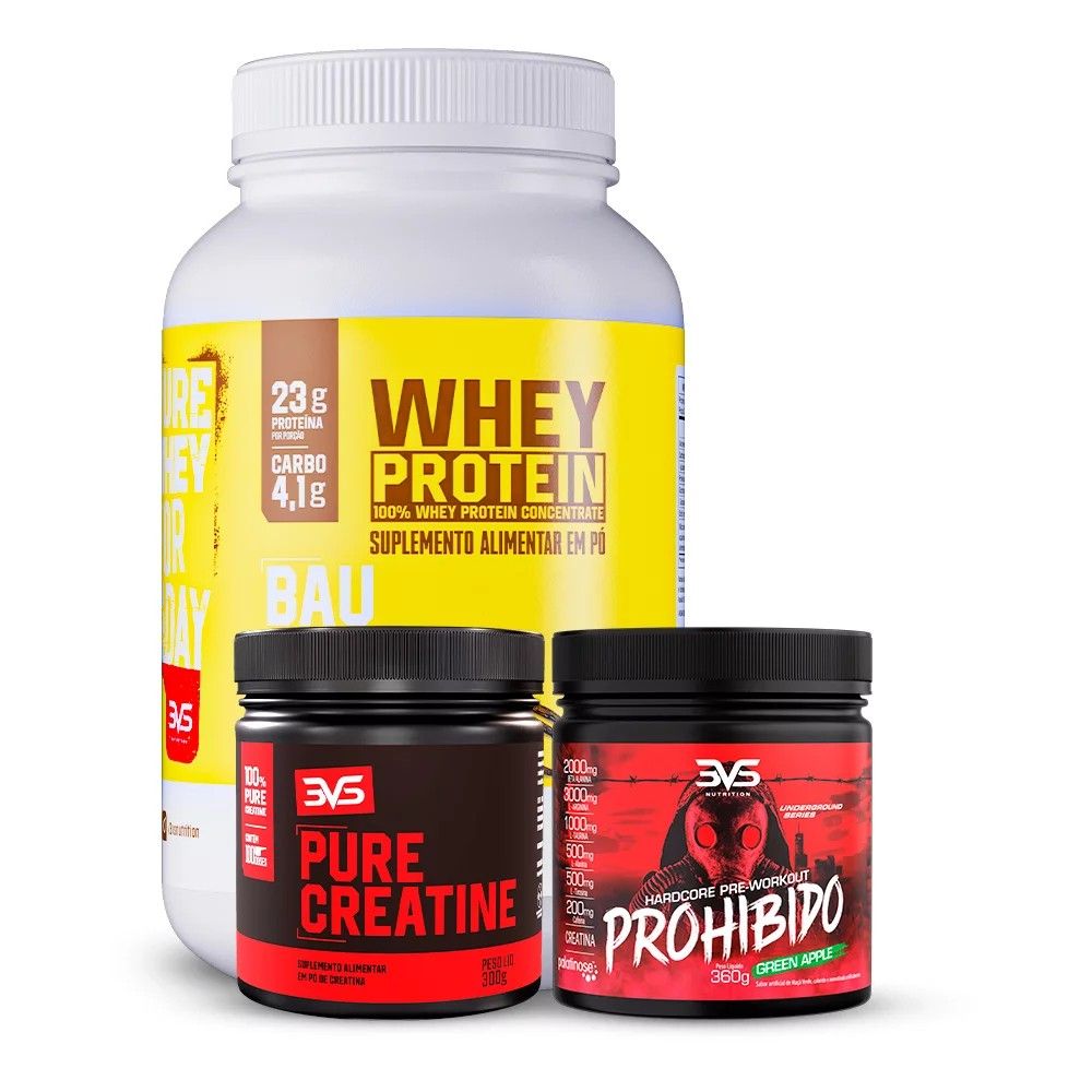 Turbine Seus Resultados: Whey + Creatina + Pré-Treino!