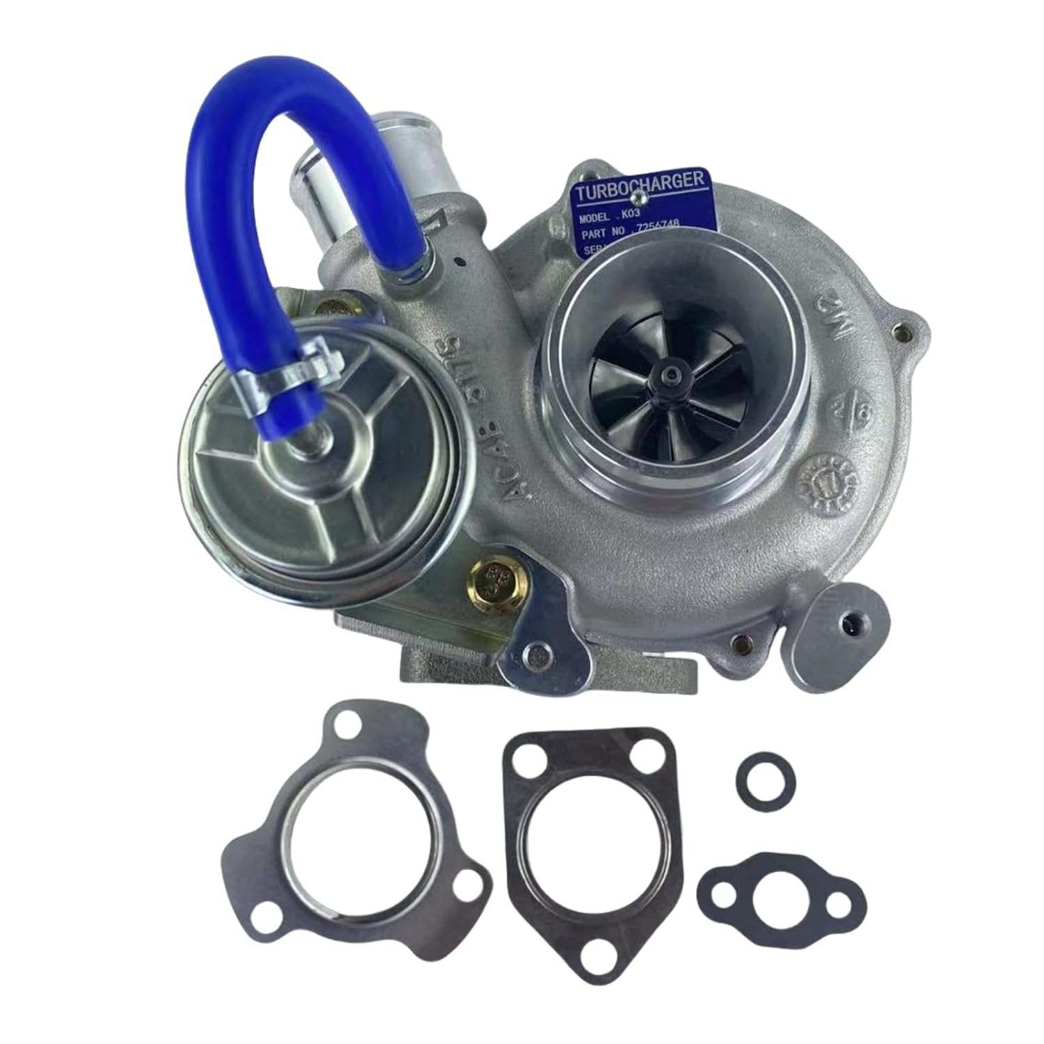 Turbocompressor K03 para Doosan D34 e Bobcat Loader (A770, S740, T740)