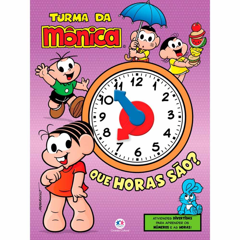 turma-da-monica-que-horas-sao-aprenda-brincando