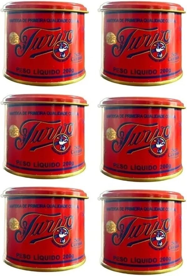 Manteiga Mineira Turvo, Kit 6 Latas, 200g Cada