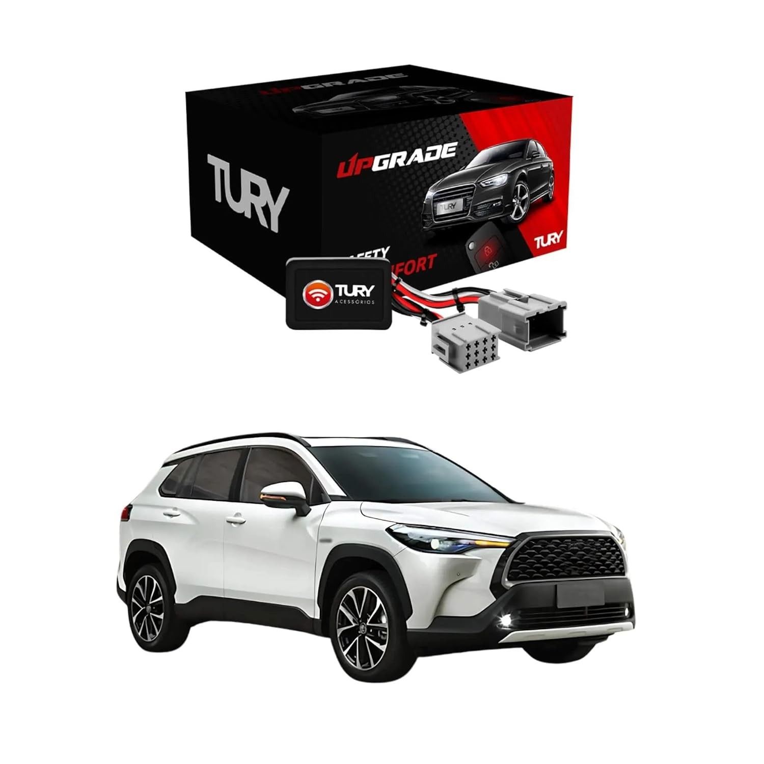Módulo Automação Vidro Elétrico Tury PRO1.21GF para Corolla Cross 2024+ | Conforto e Segurança