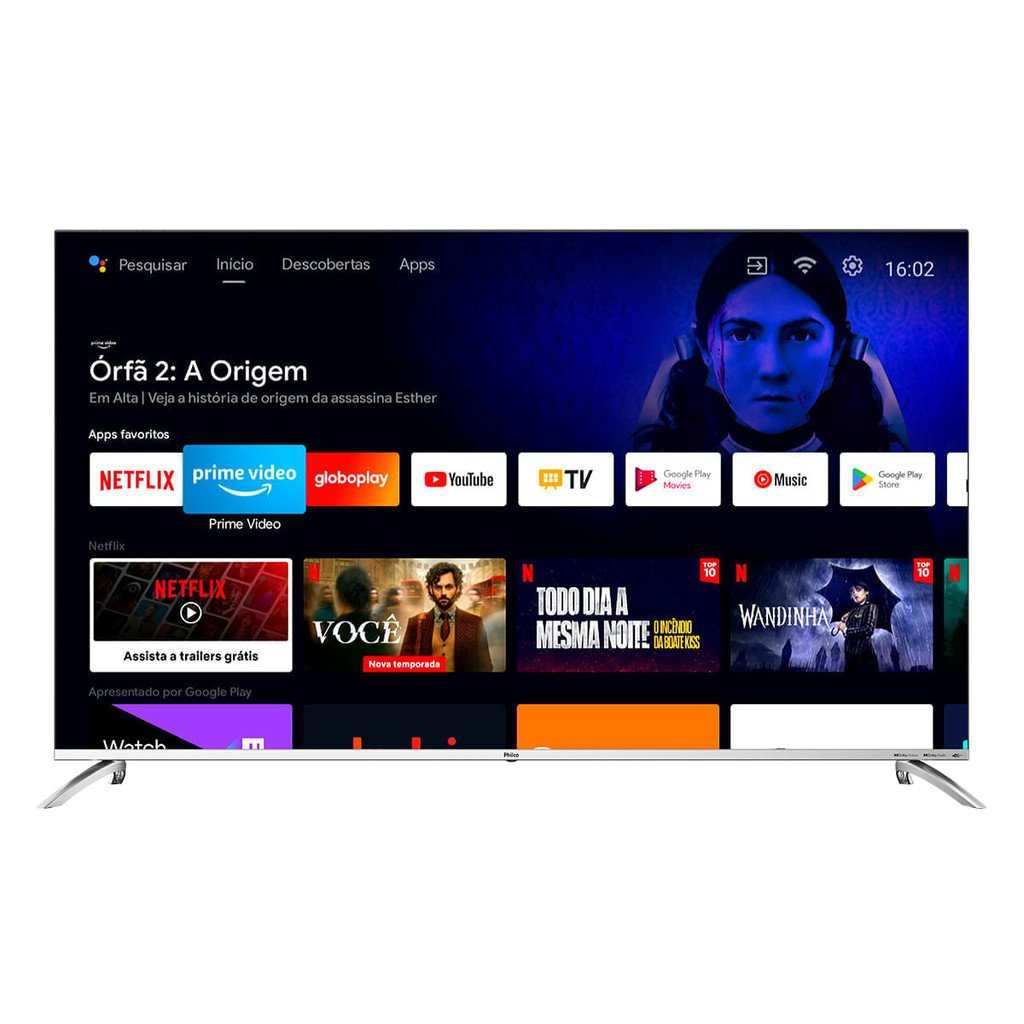 TV 58" Philco 4K: Imersão e Inteligência