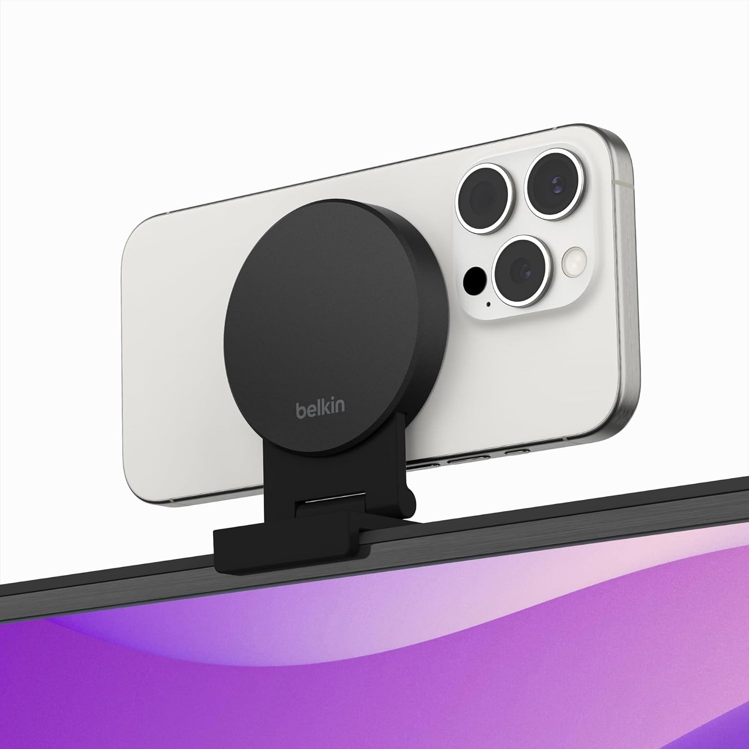 Belkin Suporte MagSafe para iPhone: Transforme sua Apple TV 4K em Webcam com Continuidade do MacBook