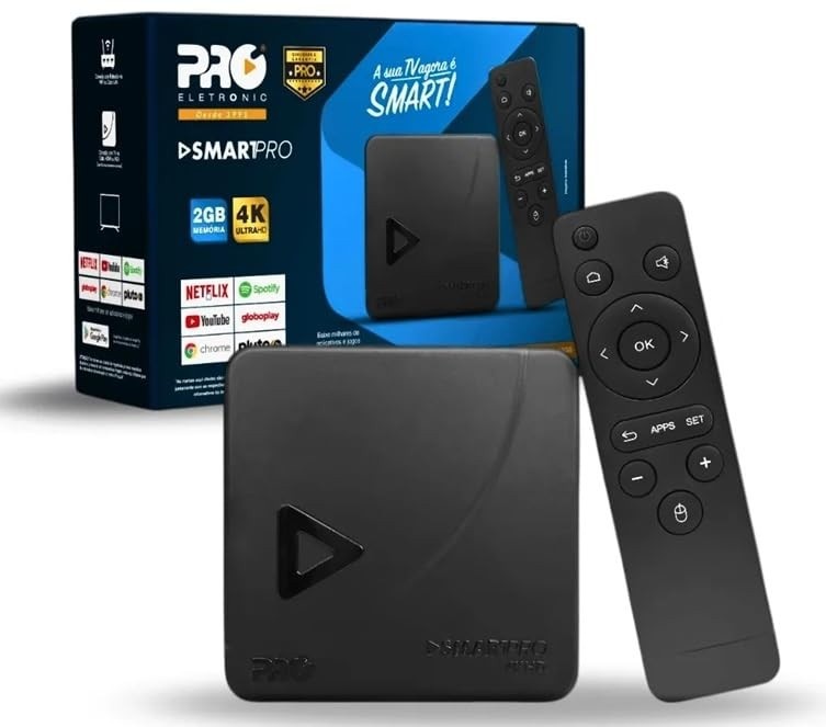 Smart Box Android Proeletronic PROSB-3000: Sua TV Mais Inteligente em 4K Ultra HD!