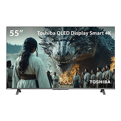 TV QLED 4K 55” Toshiba: Imersão e Inteligência