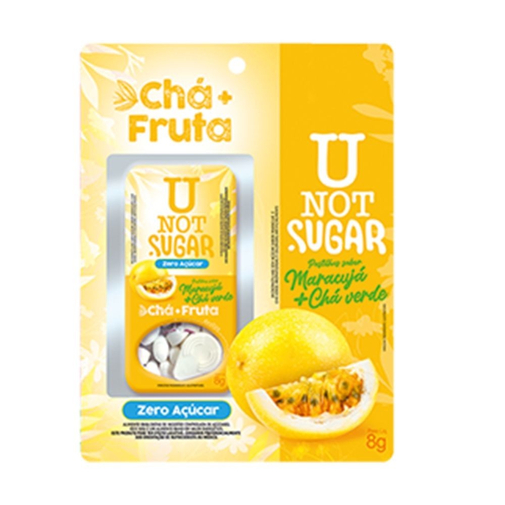 U Not Sugar: Chá Verde + Maracujá Zero Açúcar