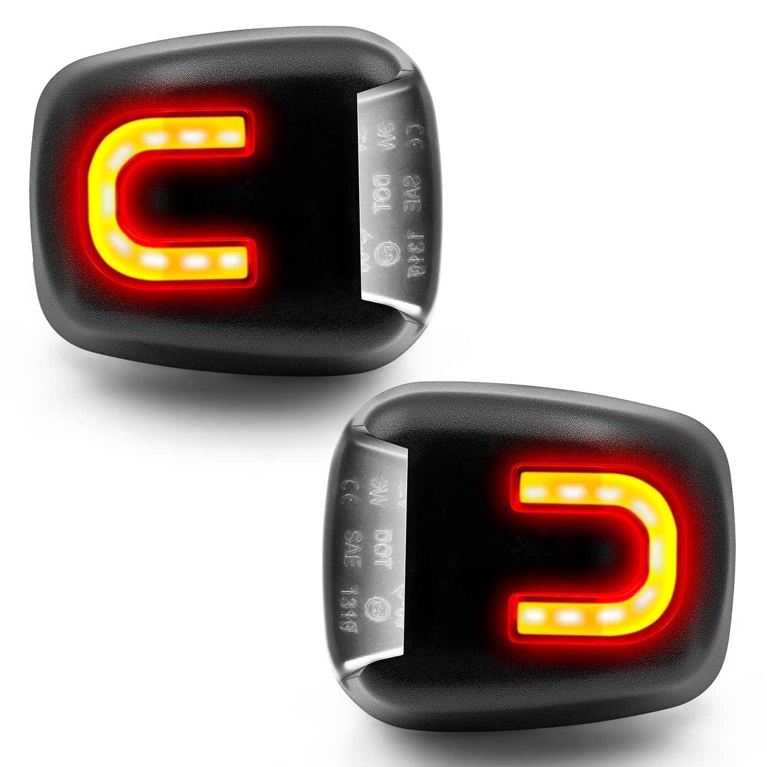Luzes de Placa LED U-Shape Vermelha para Nissan Frontier, Armada, Titan, Xterra e Suzuki Equator - Brilho e Estilo