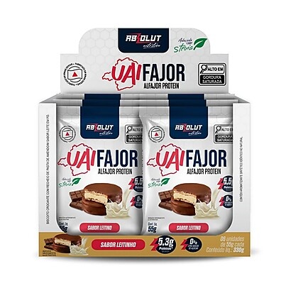 Uaifajor: Alfajor Proteico Sem Açúcar (6 Unidades)