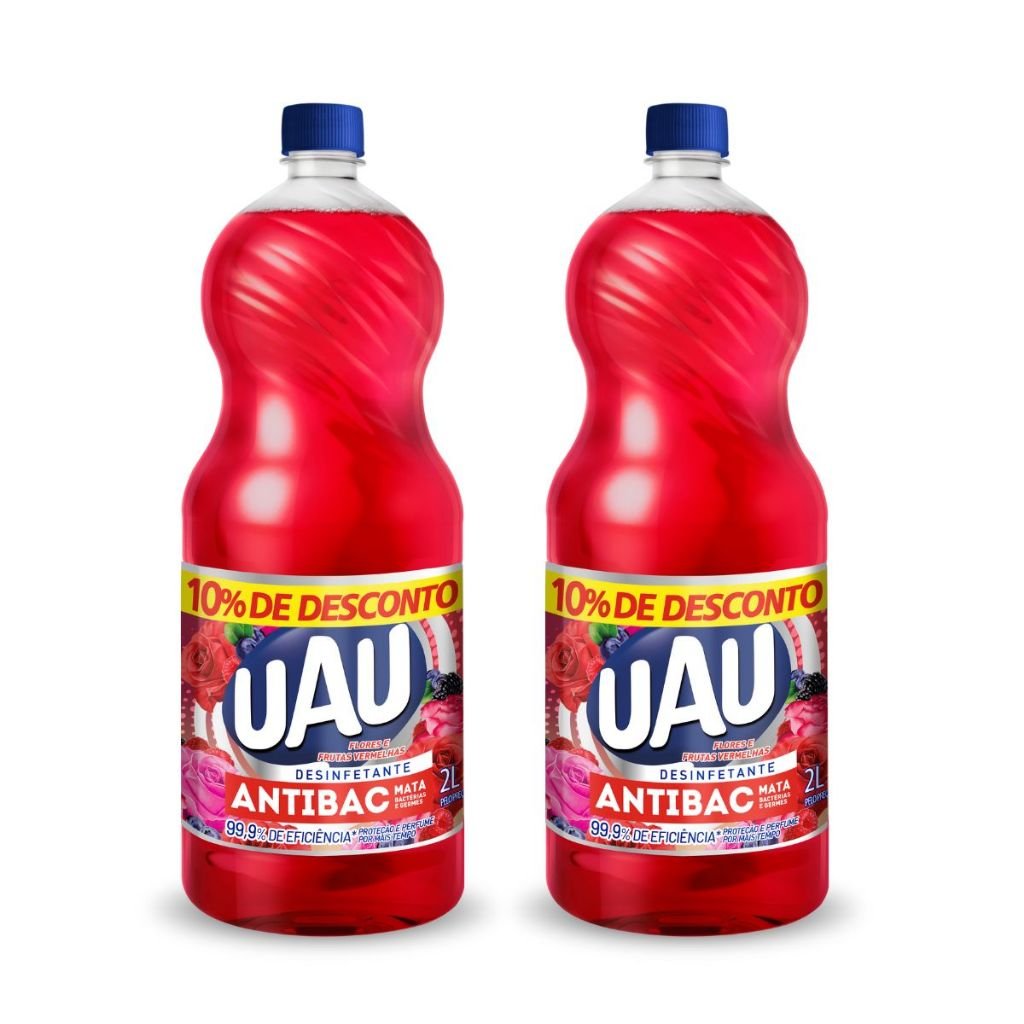 Uau Antibac: Desinfetante 2L para Casa Perfumada