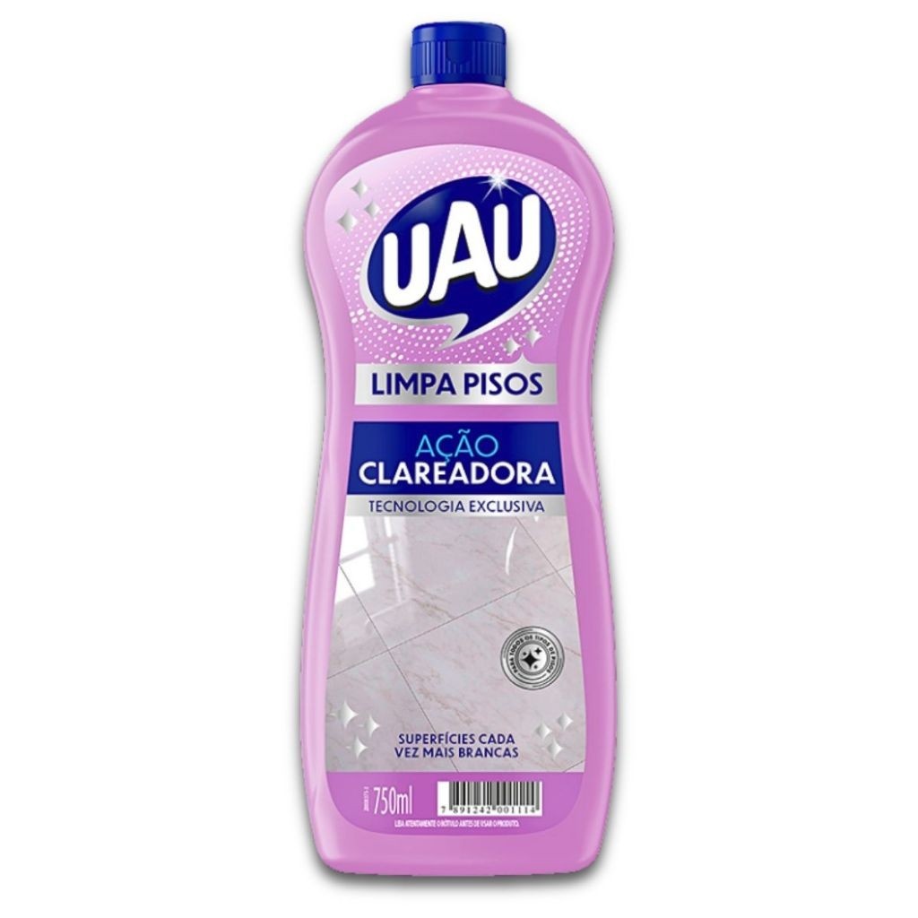 Uau Clareador: Limpa Pisos Impecável 750ml