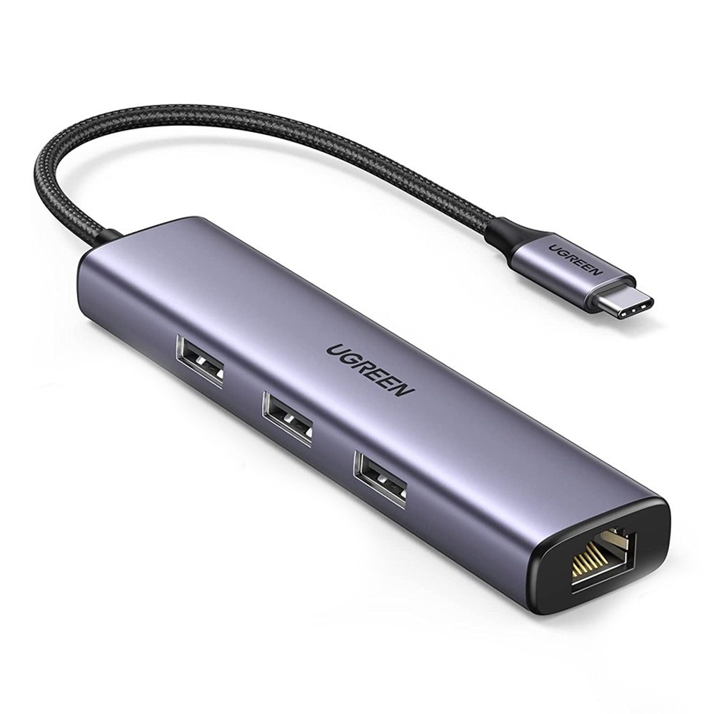 Ugreen 60600: Hub USB-C 3 em 1 (Ethernet + USB)