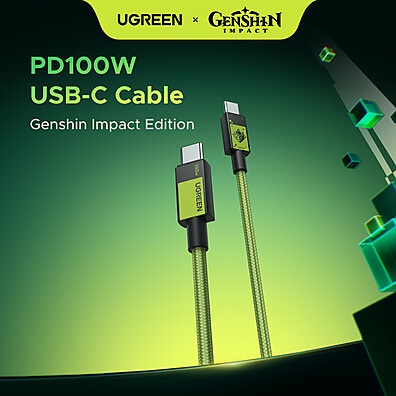 UGREEN Genshin: Cabo 100W Carregamento Rápido