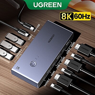 ugreen-kvm-switch-8k-compartilhe-telas-e-perifericos