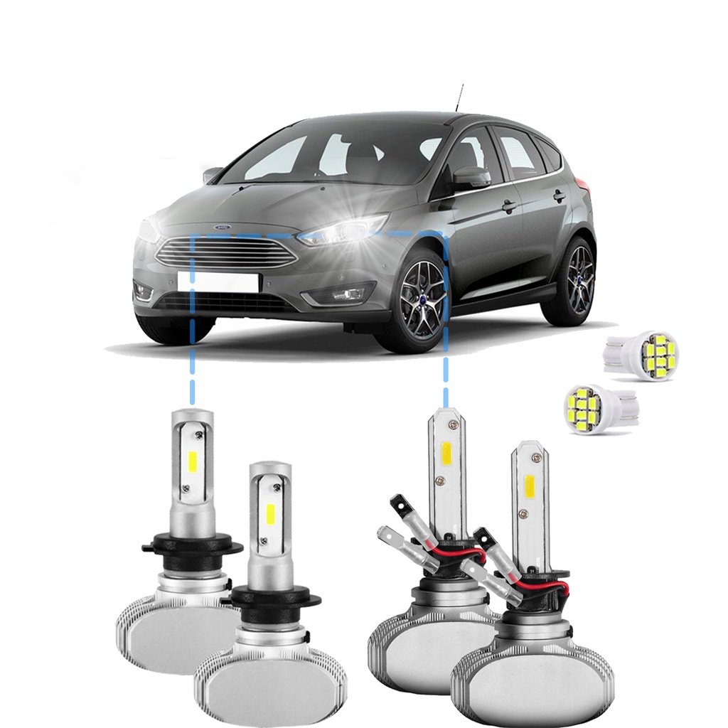 Ultra LED Ford Focus: Iluminação 12000 Lúmens