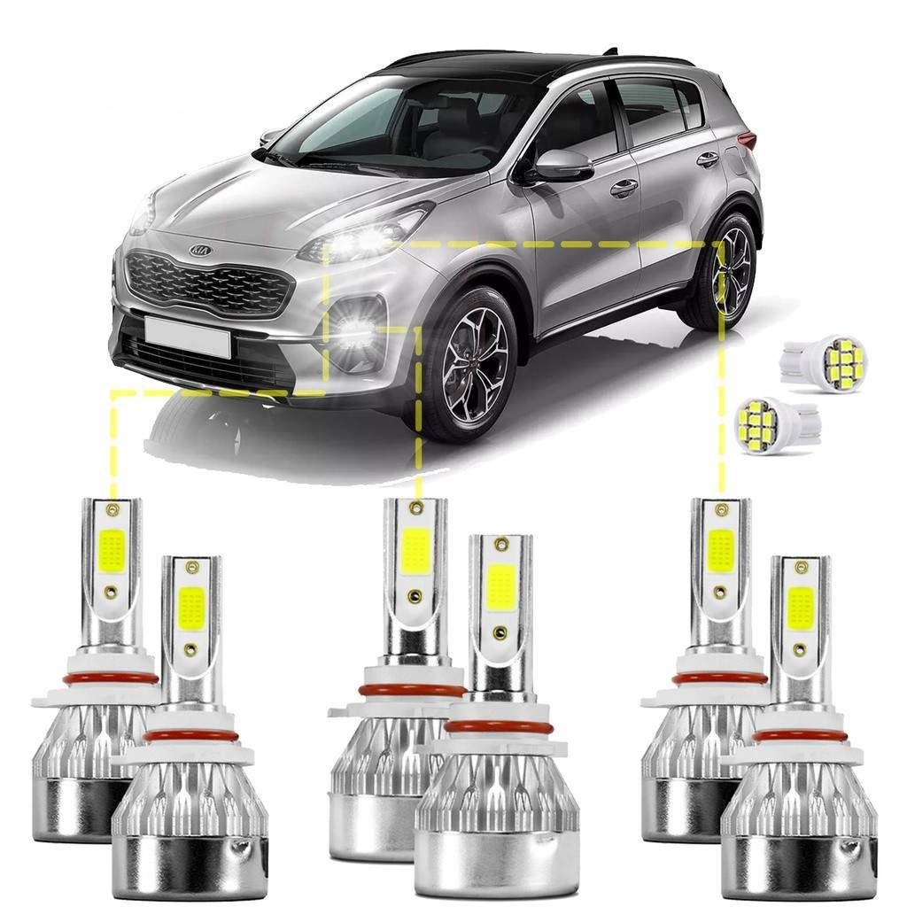 Ultra LED Kia Sportage 2018: Iluminação 20000 Lúmens