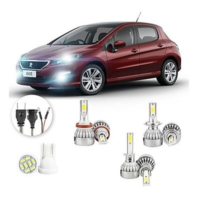Ultra LED Peugeot 308: Iluminação 20000lm
