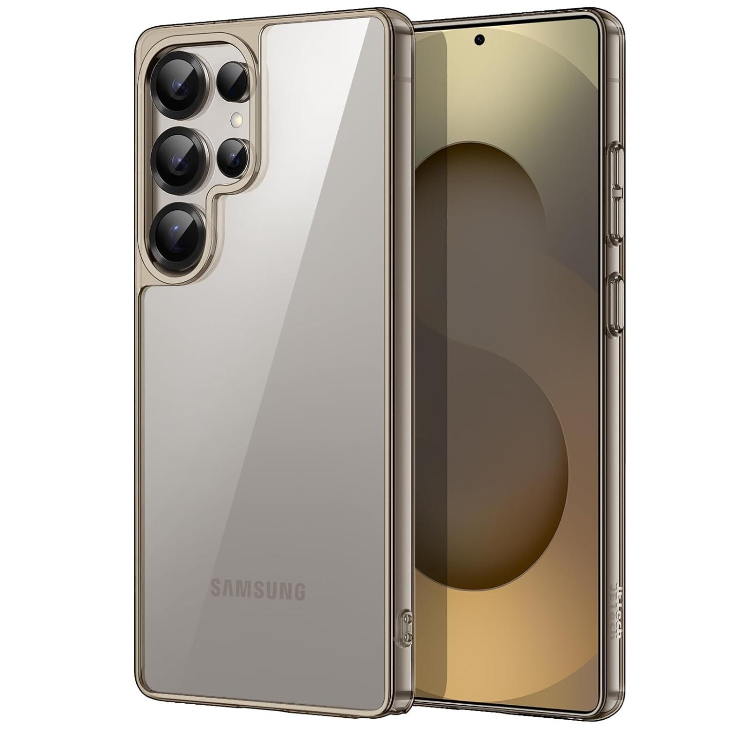 JETech Capa Samsung Galaxy S25 Ultra 5G: Proteção Premium Anti-Amarelamento e Anti-Choque (Titânio Cinza)