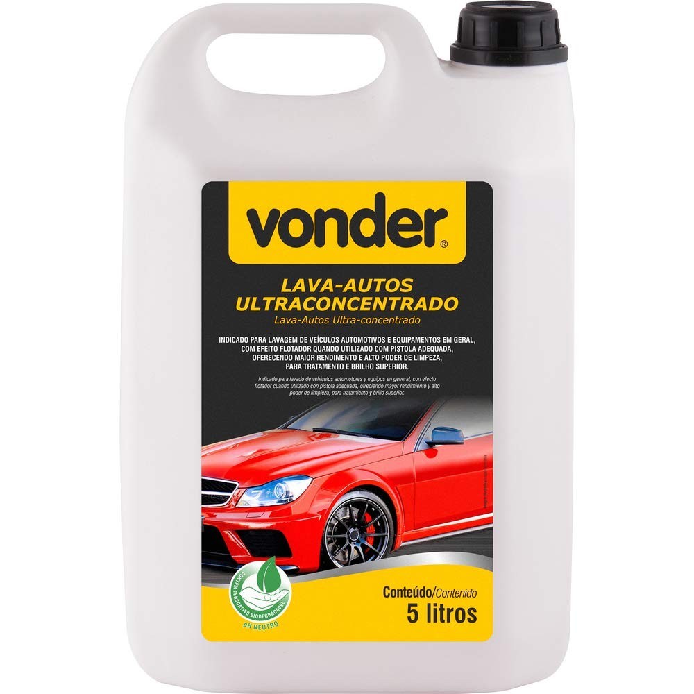 Vonder Lava-Autos Ultraconcentrado 5L: Limpeza Profissional e Brilho Impecável