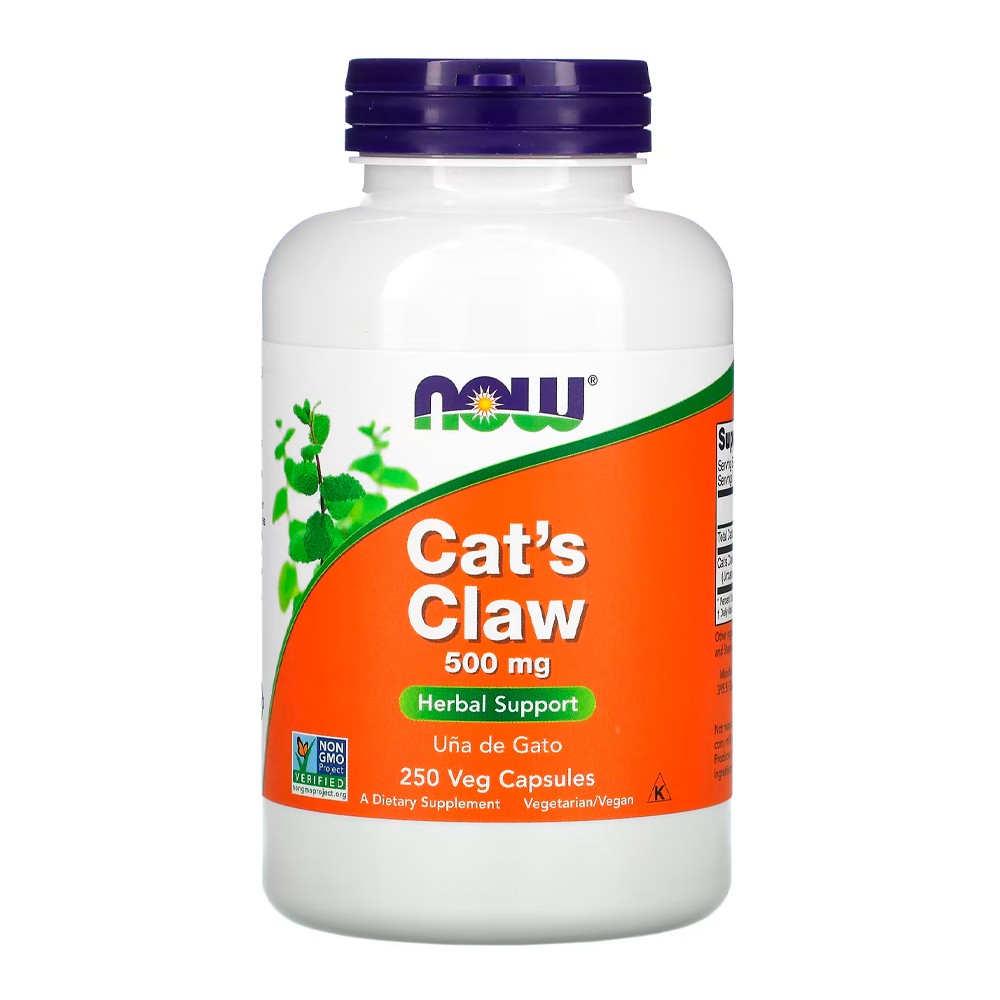 Unha de Gato Now Foods: 500mg para Imunidade Forte