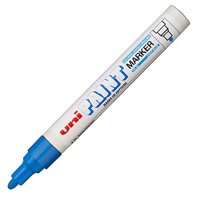 Uni-Paint PX-20: O Marcador Permanente Azul Claro Ideal