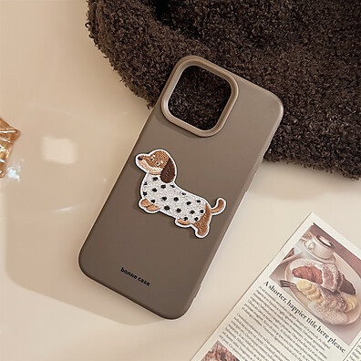 Capa iPhone 3D Dachshund Anti-Queda TPU – Proteção e Estilo Únicos!