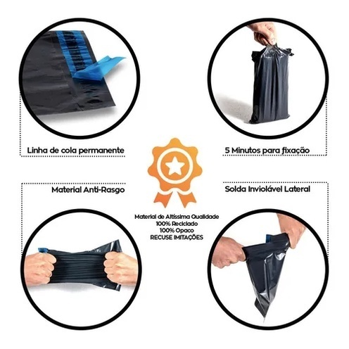 unidades-100-cinza-autoadesivos-seguranca-de-envelopes-de-kit
