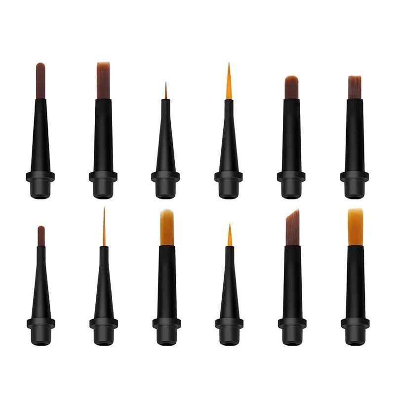 Kit Pincel Luxo para Unhas - 12 Unidades