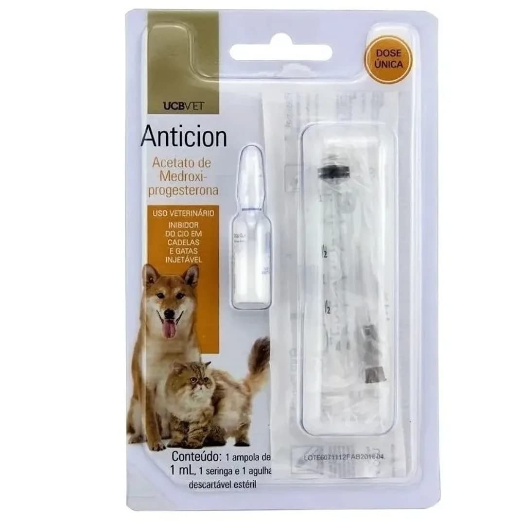 Anticion 1ml: Controle do Cio para Cadelas - Kit 6 Unidades