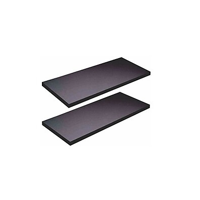 Prateleira MDF 60x20 Preta Fosca Flutuante – Kit com 2 Unidades